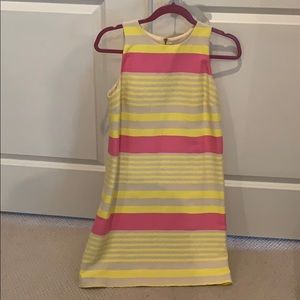 Loft yellow pink dress
